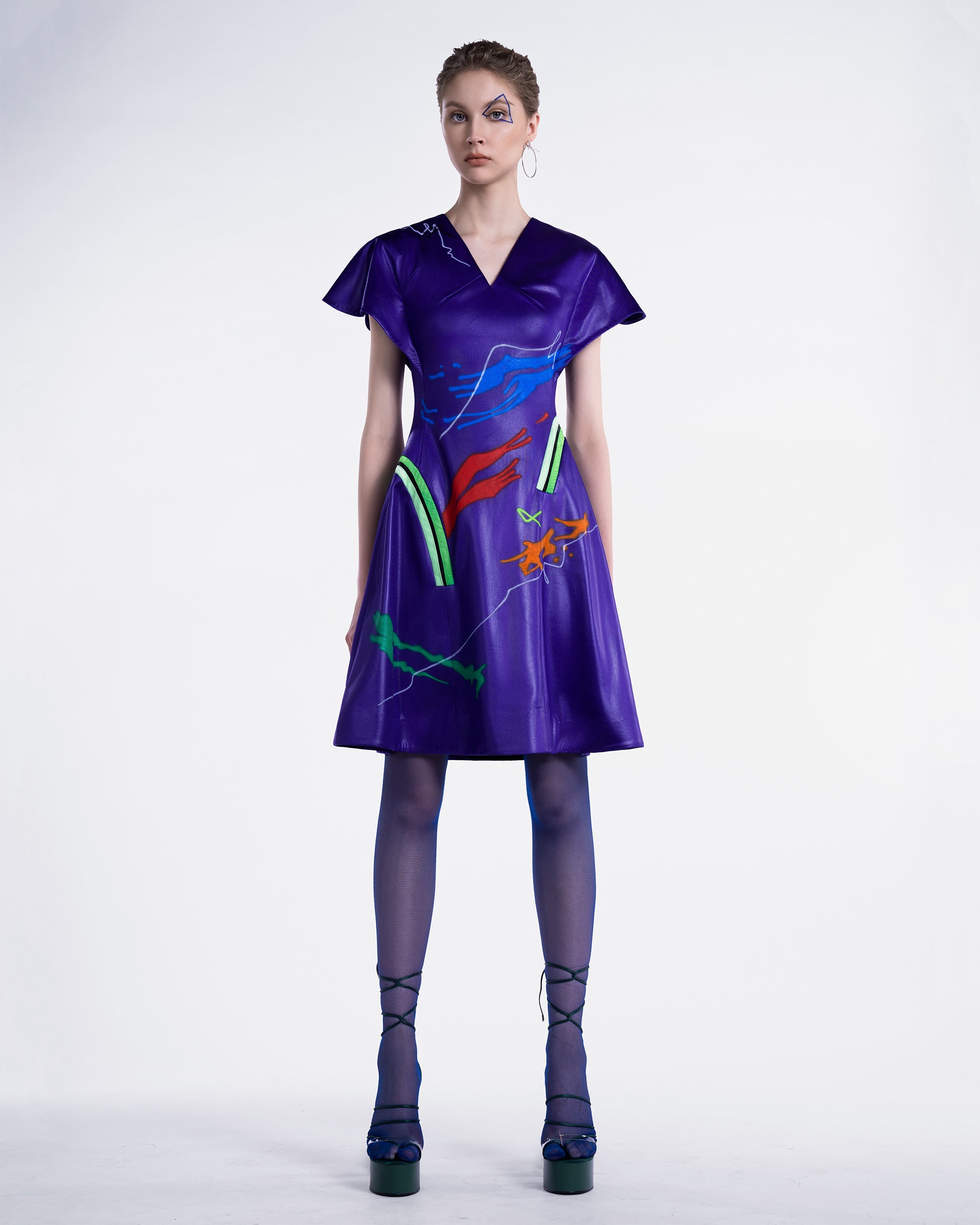 Violet hotsell cocktail dress