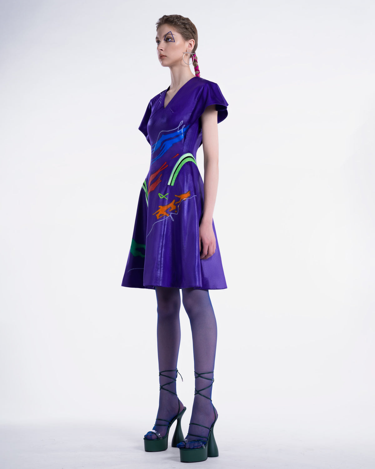 Illusion - Indigo Purple Cocktail Dress