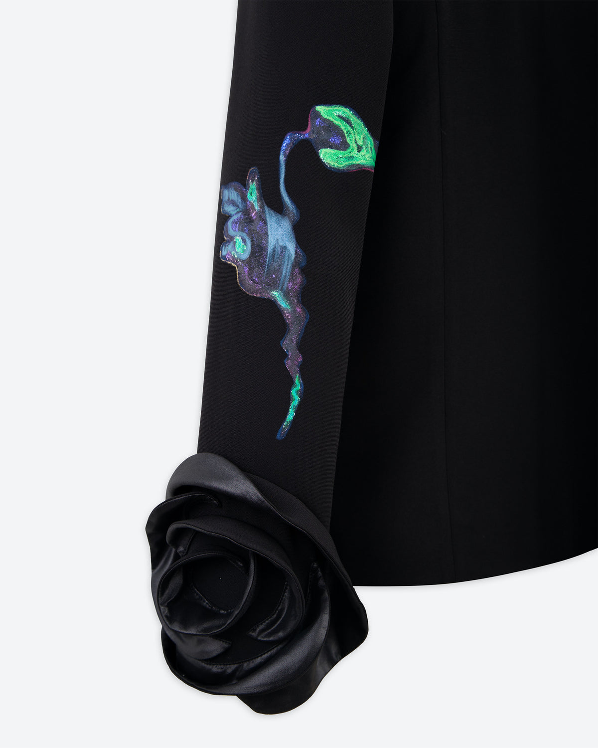 Celestia Reflection - Black Artistic Evening Jacket