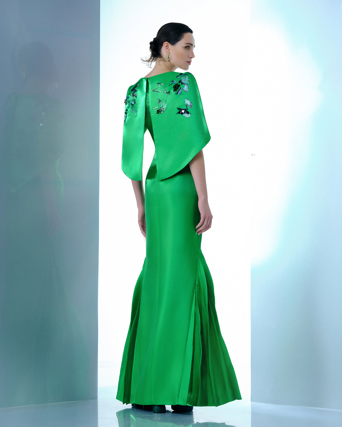 Song of Freedom - Artistic Zibeline Evening Gown