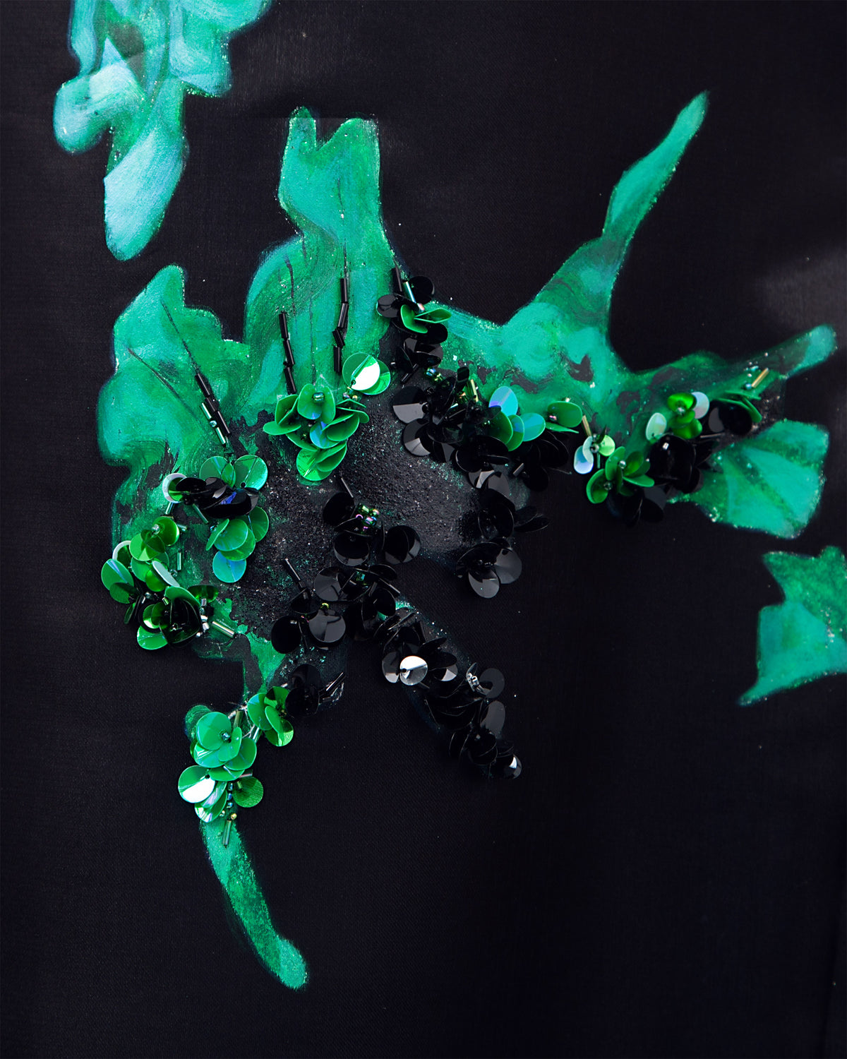 Lily Nior - Sculpted Elegance Black Evening Dress