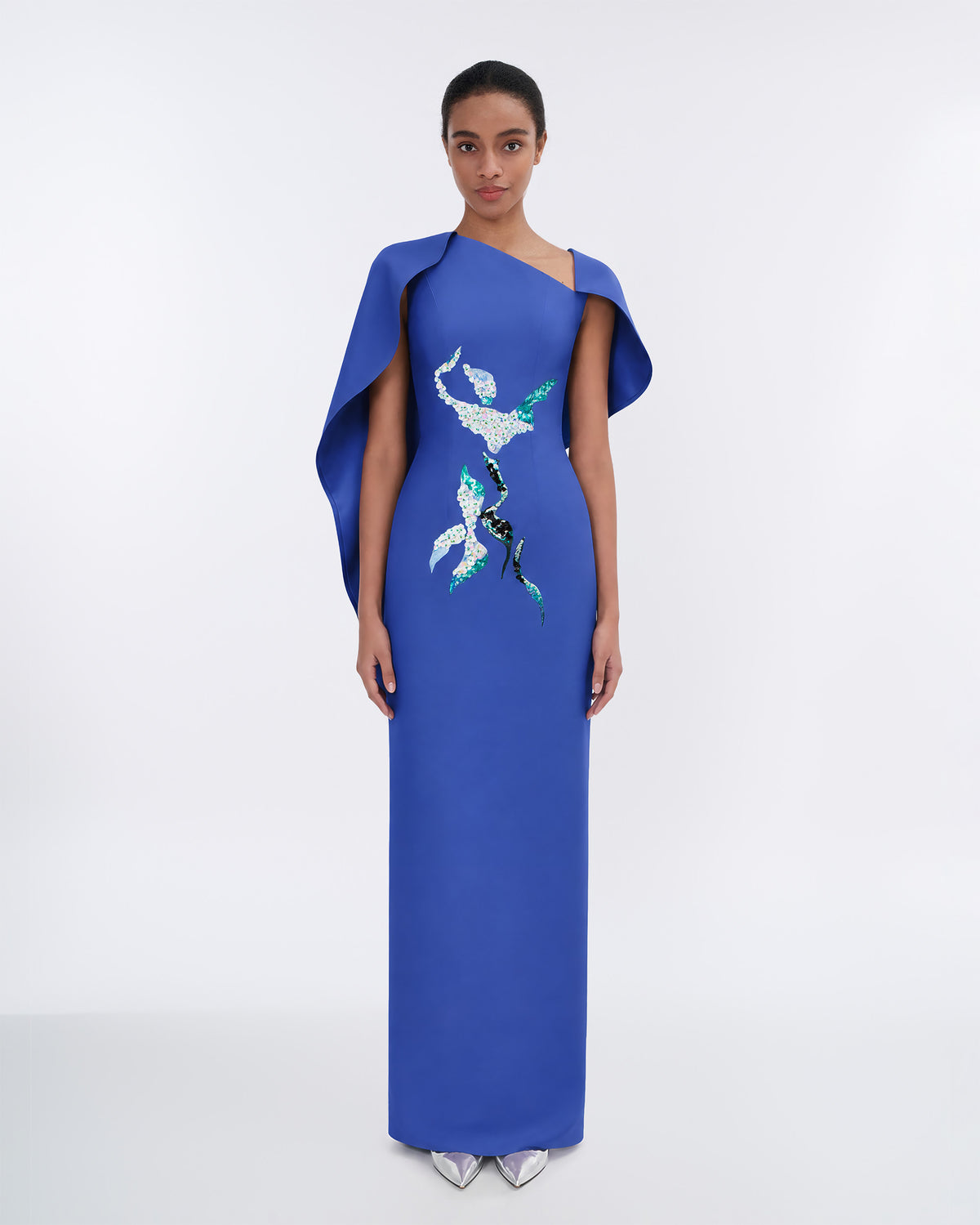 Petal's Secret Dance - Đầm Tiệc Cape Bất Đối Xứng