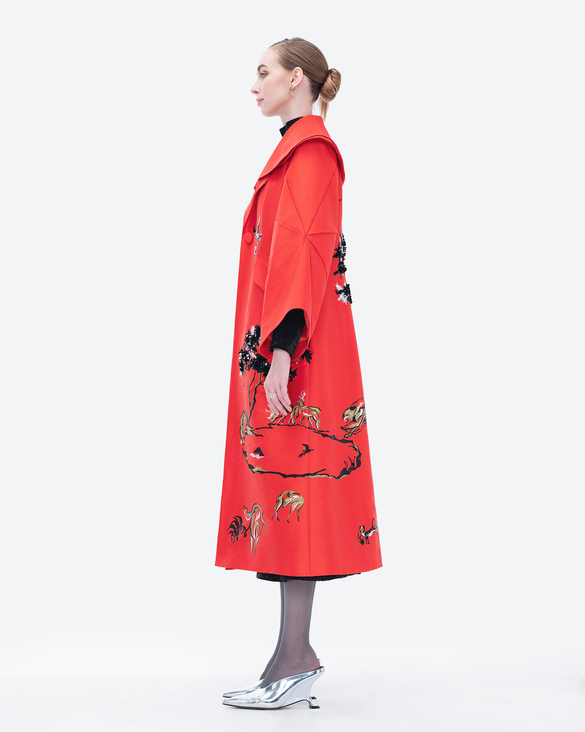 Eyes of Eden - Sculptural Oversized Coat