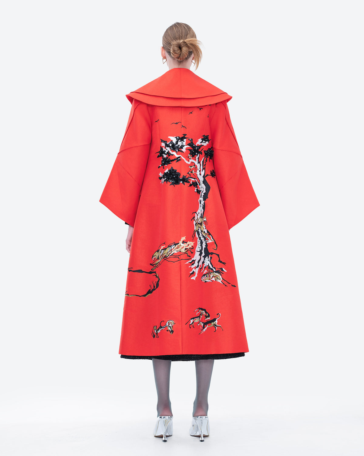 Eyes of Eden - Sculptural Oversized Coat