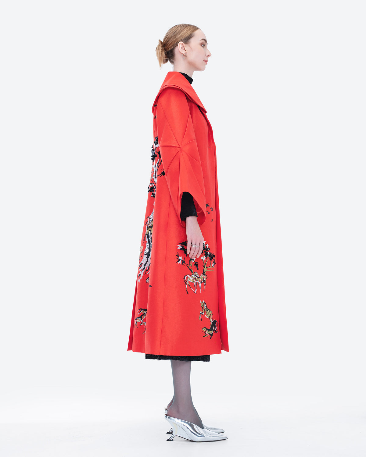 Eyes of Eden - Sculptural Oversized Coat