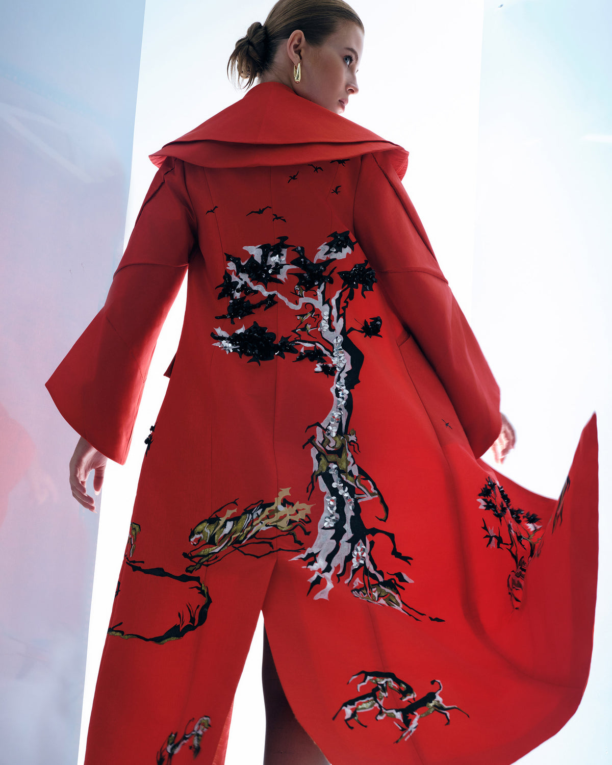 Eyes of Eden - Sculptural Oversized Coat