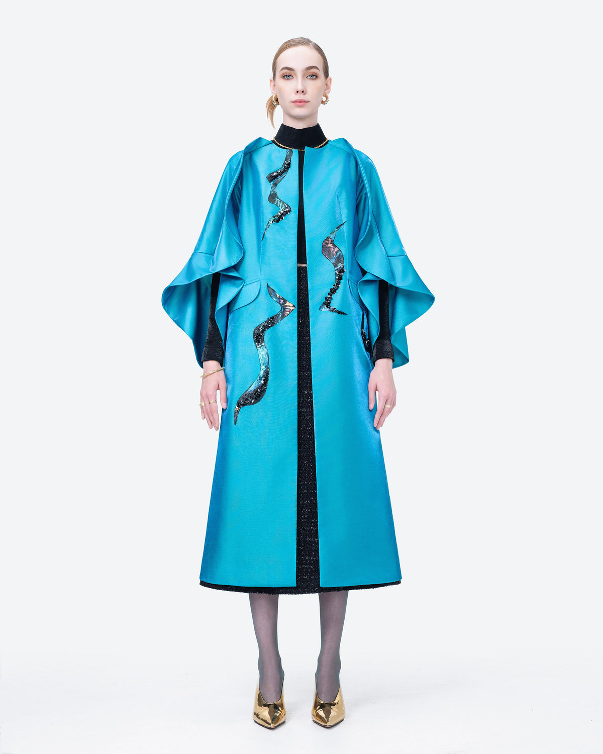 Poppy of The Moon - Oversized Artistic Evening Coat