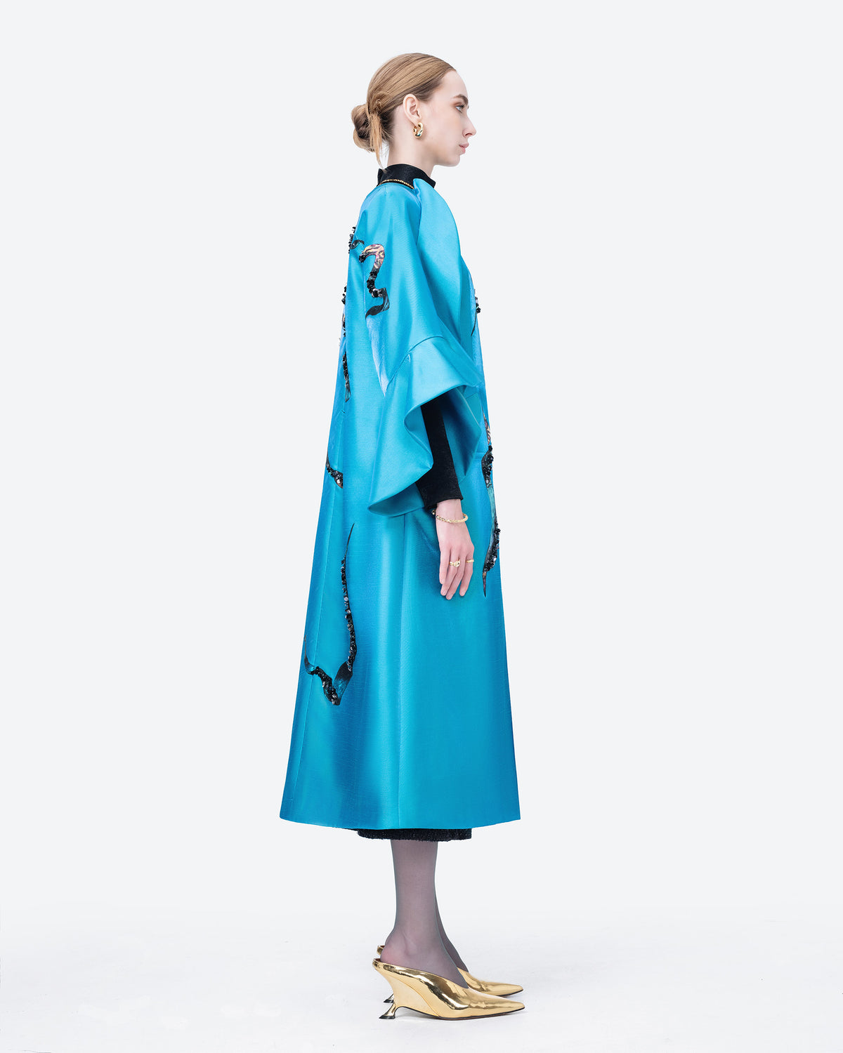 Poppy of The Moon - Oversized Artistic Evening Coat