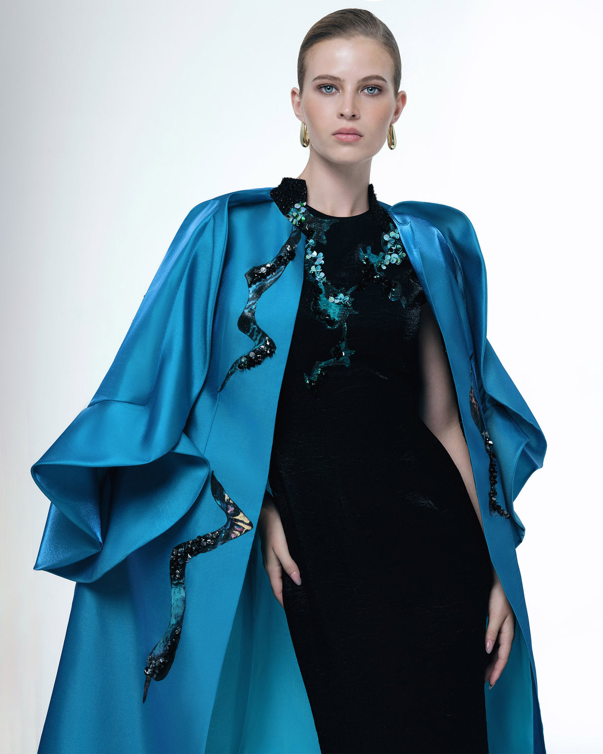 Poppy of The Moon - Oversized Artistic Evening Coat