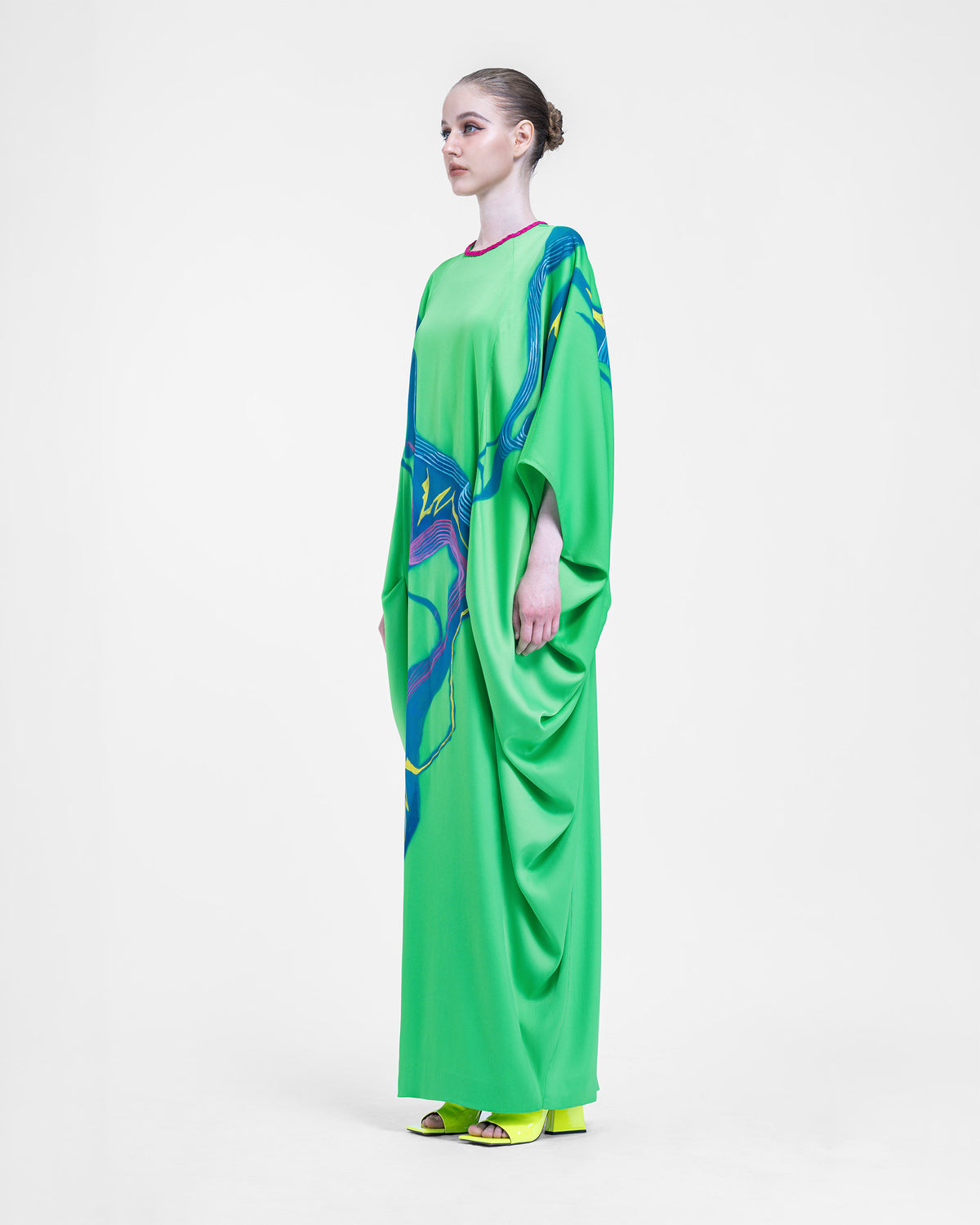 Green Terraces -  Cocoon Kaftan Dress