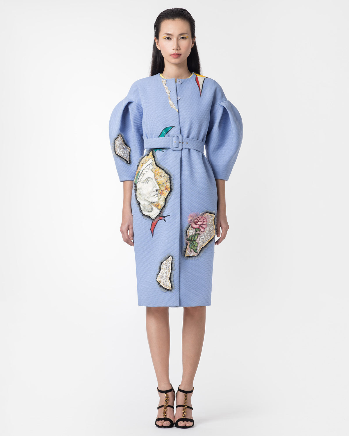 Elysian Dreamscape - Oversized Coat Tay Cấu Trúc