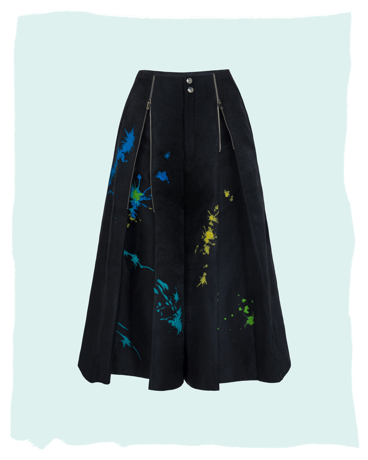 Flare - Colorful Hand-painted Culottes Trousers