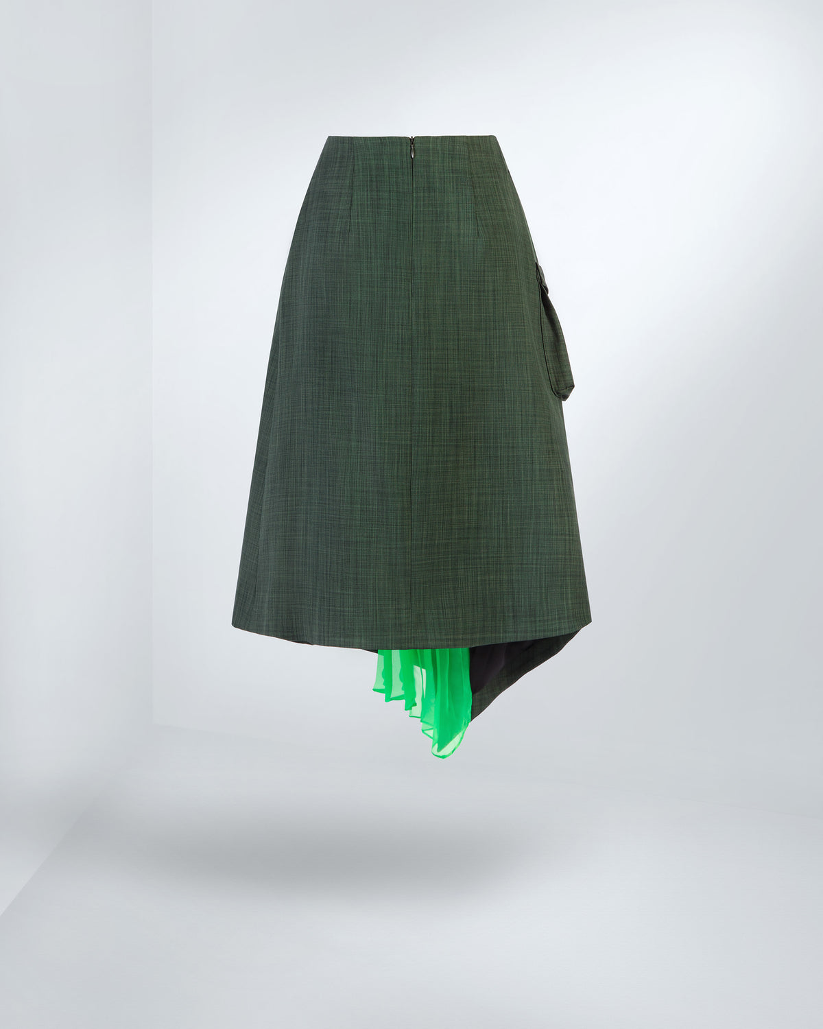 Olive Green Cargo Skirt
