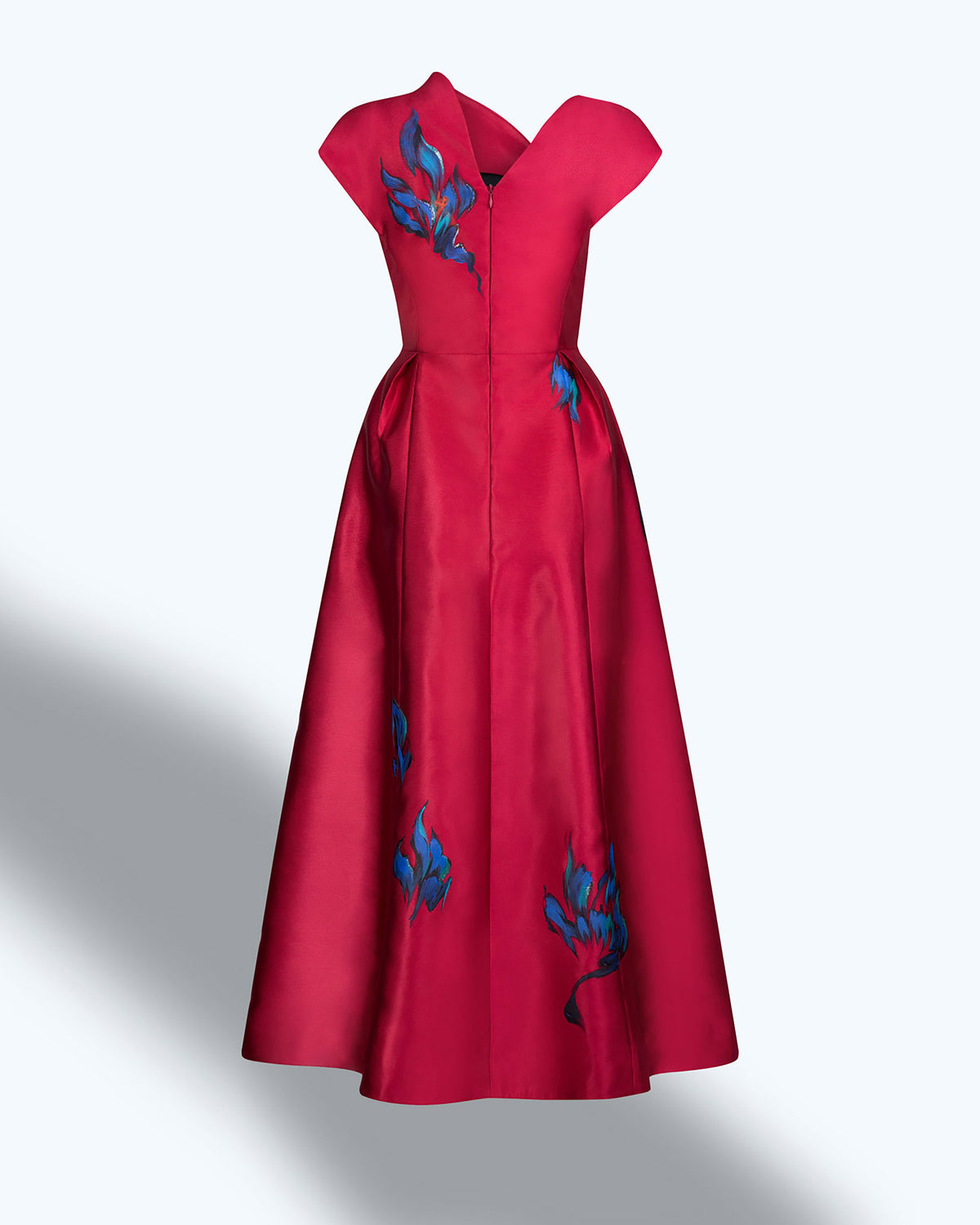 Dancing With The Burning Flowers - Red Evening Dress