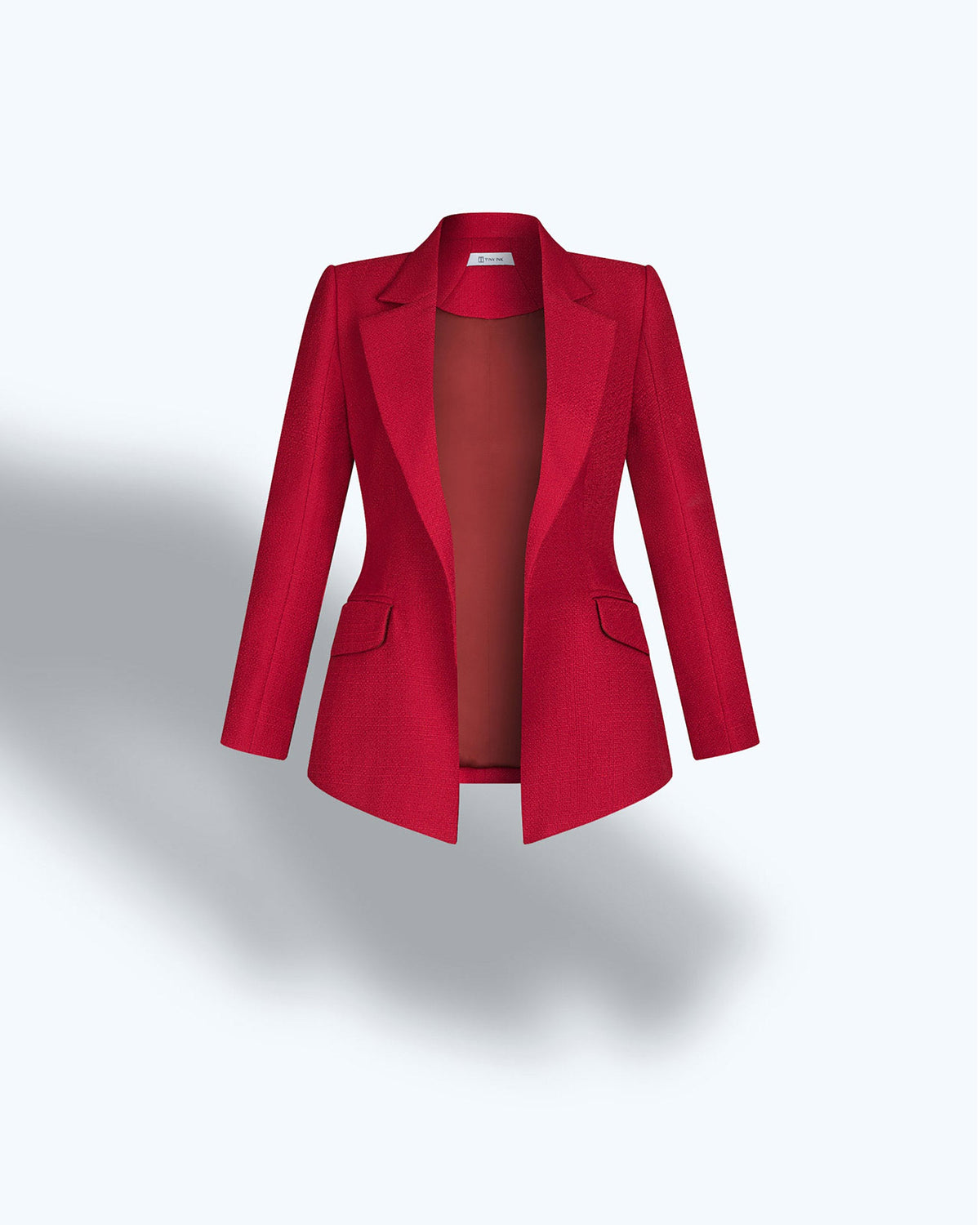 TinyInk-Fallwinter20-Red-tweed-tailored-blazer