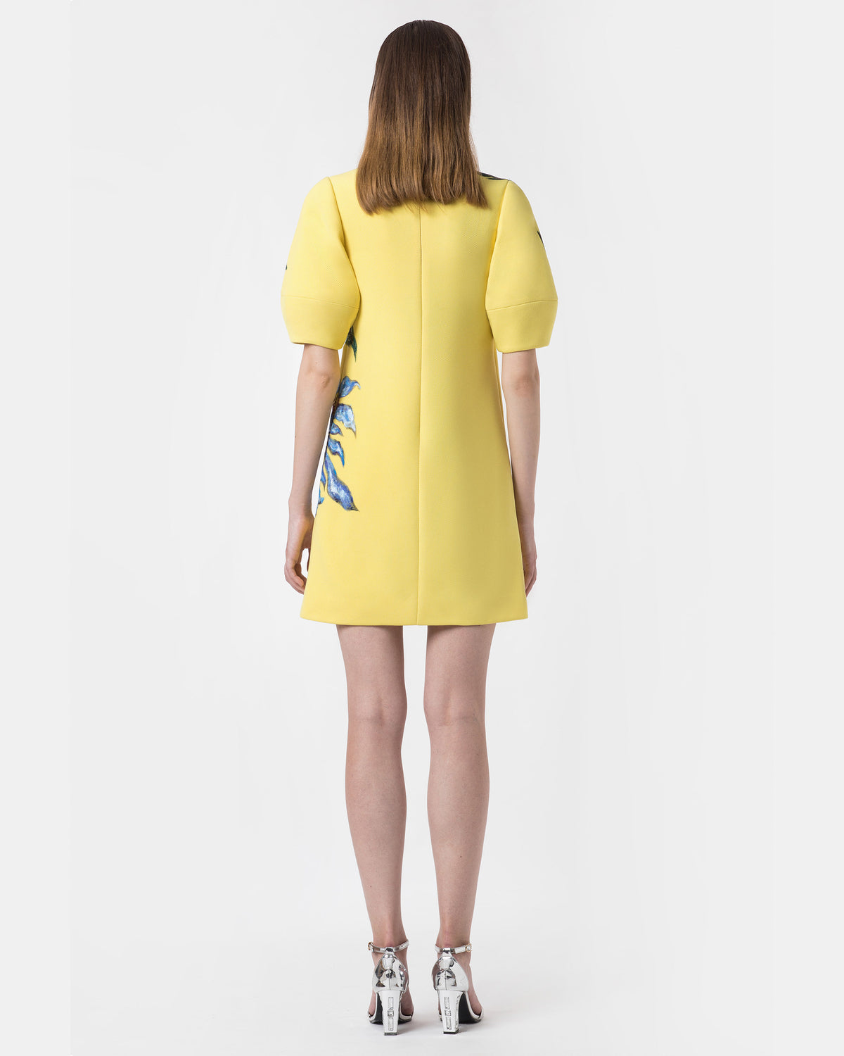 Mini robe jaune coquelicot