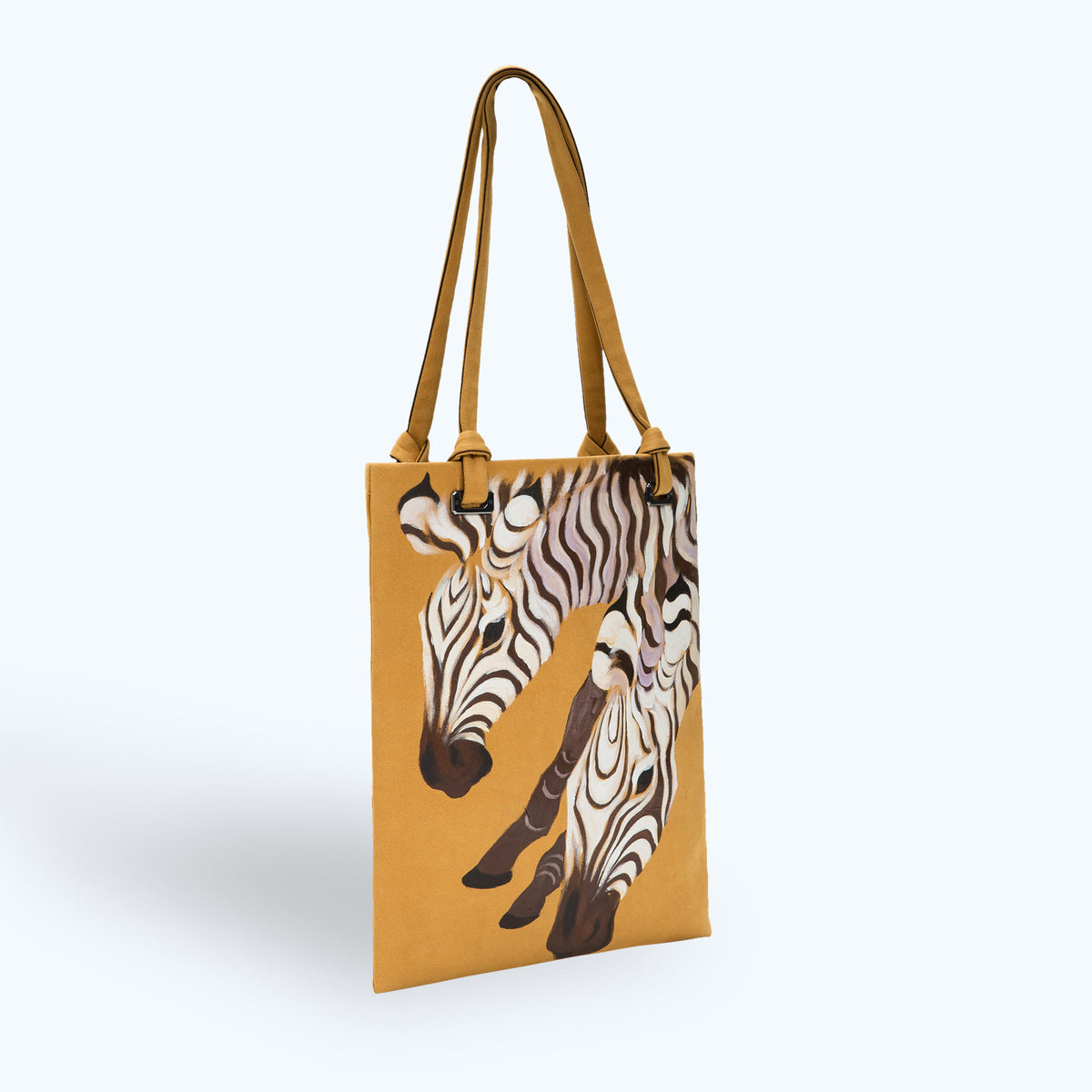 Zebras-painted Cloth Tote Bag