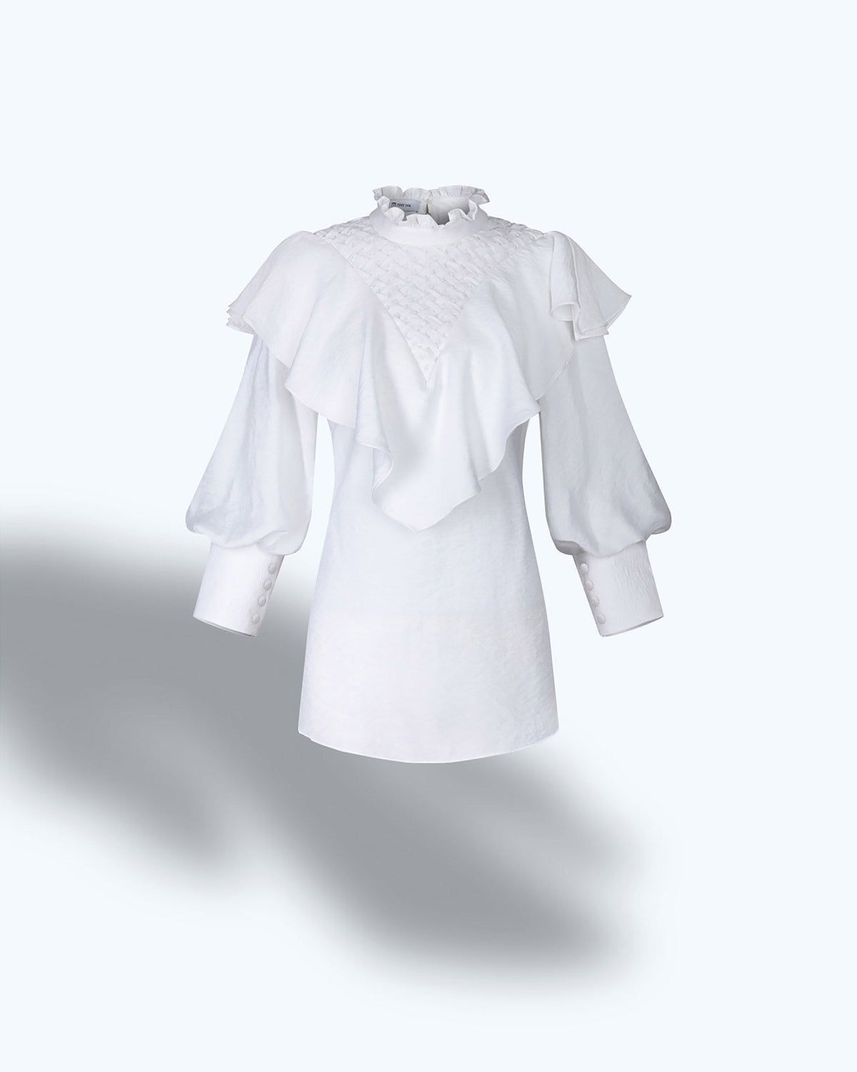 Tinyink-Fallwinter20-white-smocking-detailing-puff-sleeve-blouse-