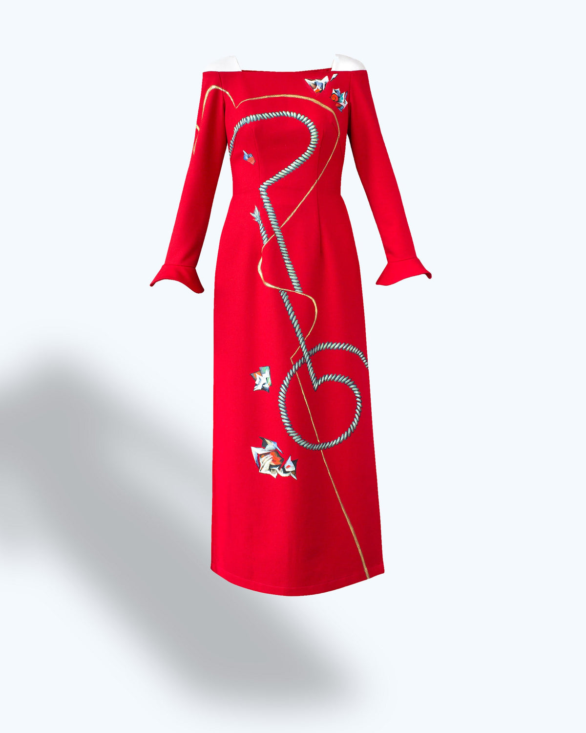 Tinyink-LN20-red-hand-painted-ropes-contemporary-aodai
